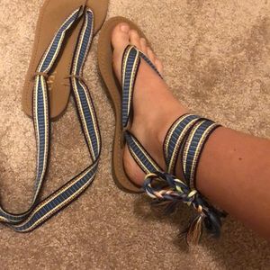 Wrap sandal shoes Womens 7.5